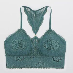 Aerie Hibiscus Lace Padded Racerback Bralette